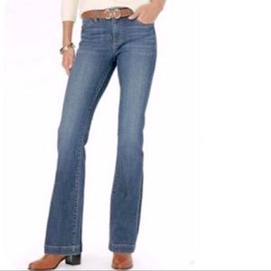 Talbots Petite Flawless 5 Pocket Flare Jeans 12P.